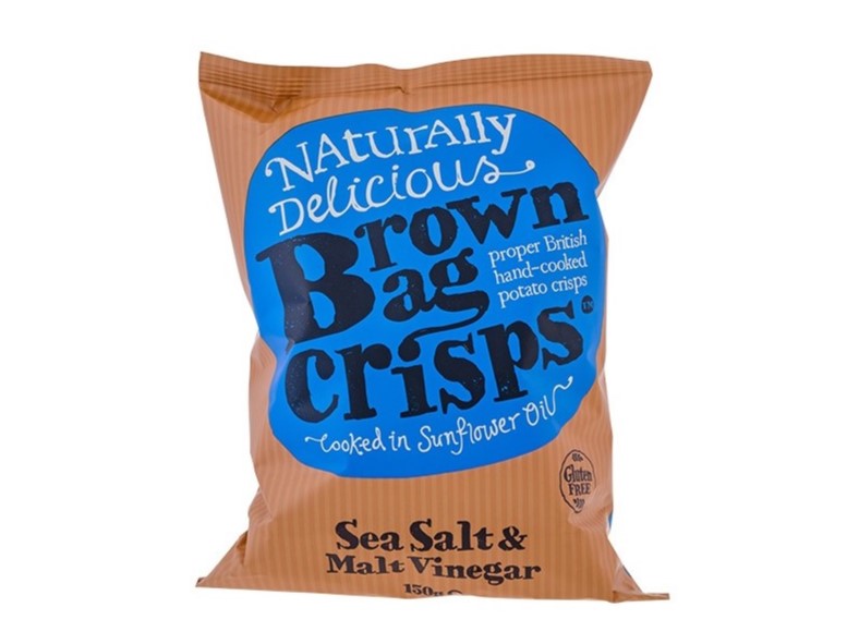 Brown bag crisps vinegar 150 g